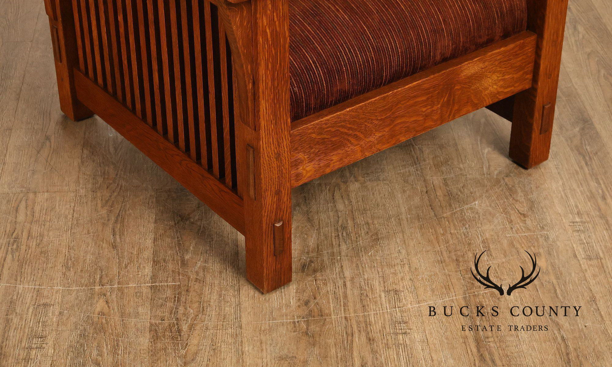 Stickley Mission Collection Oak Spindle Morris Chair