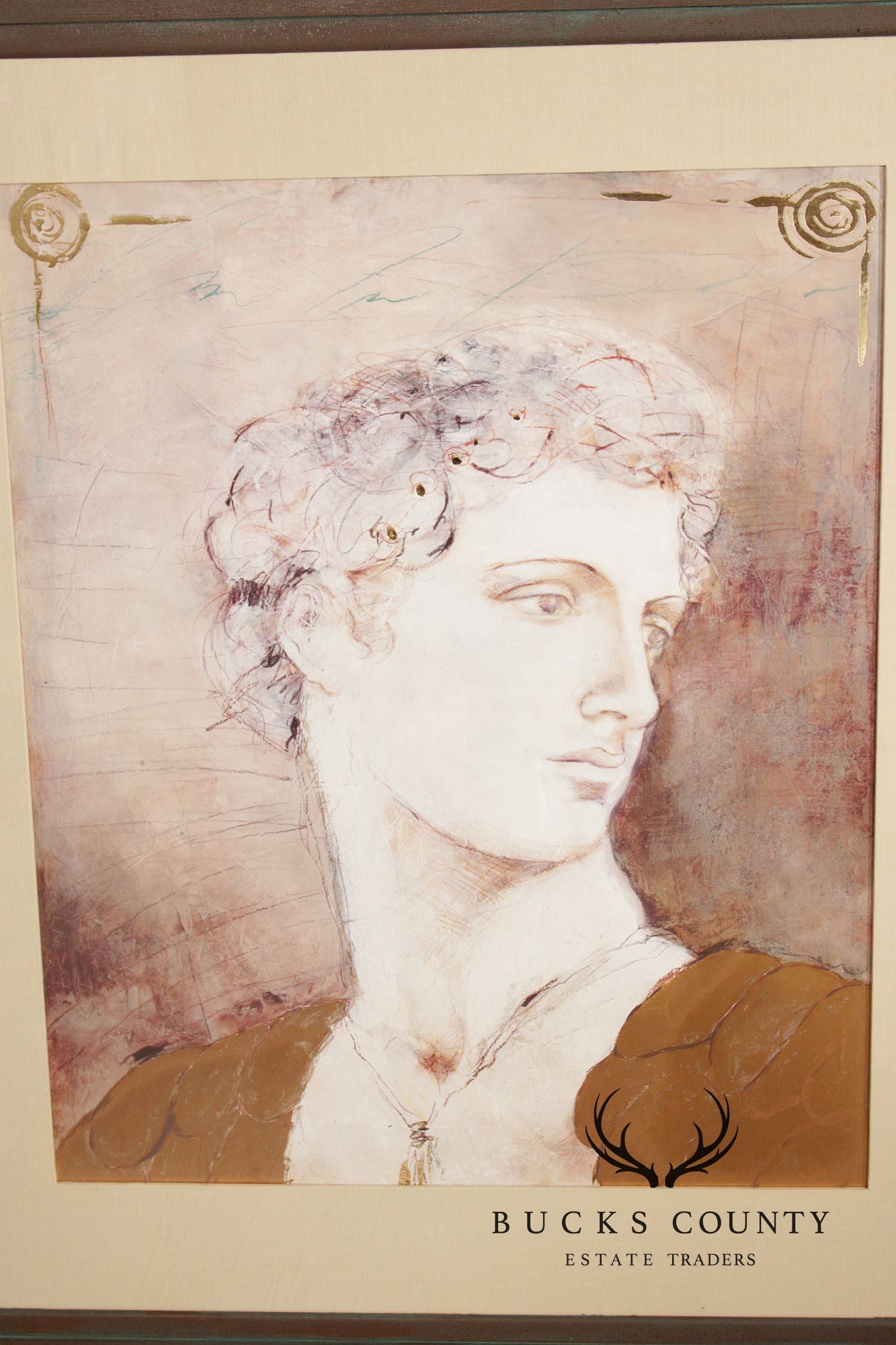 Crishawn Custom Framed Framed Art Print, 'Grecian I'