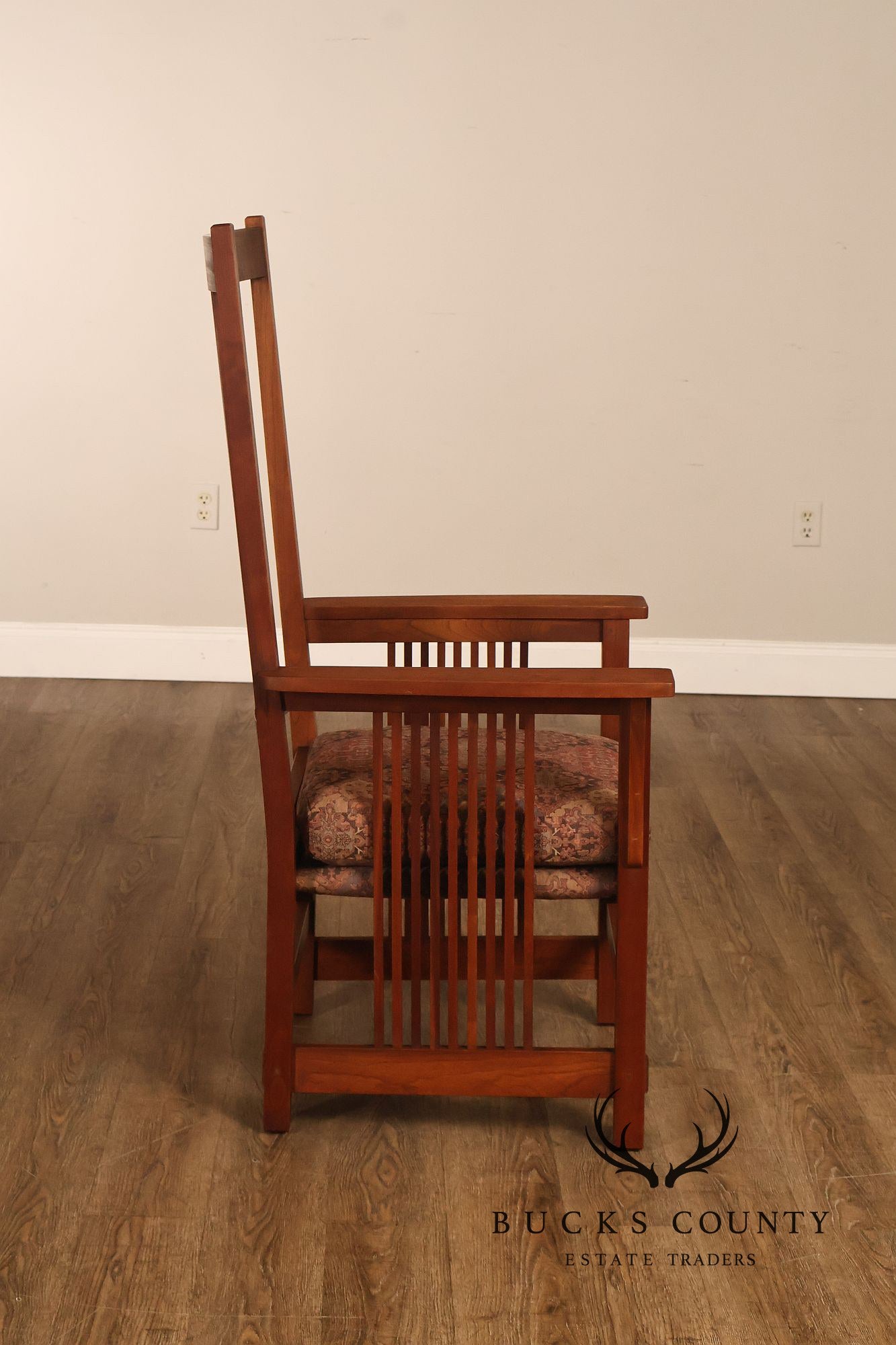 Stickley Mission Collection Cherry Spindle Armchair