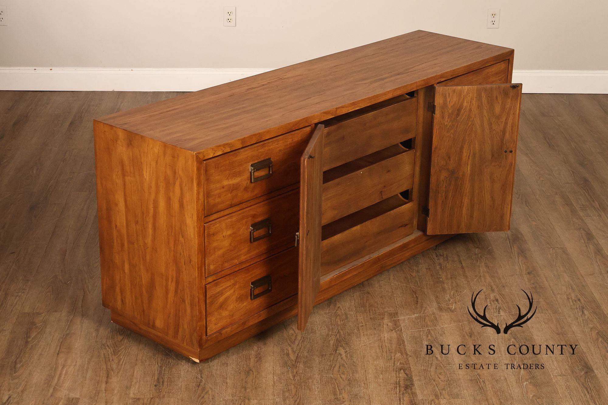 Drexel 'Woodbriar' Campaign Style Chest of Drawers