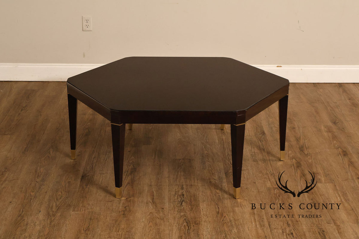 Councill Furniture Hexagonal Glass Top Coffee Table