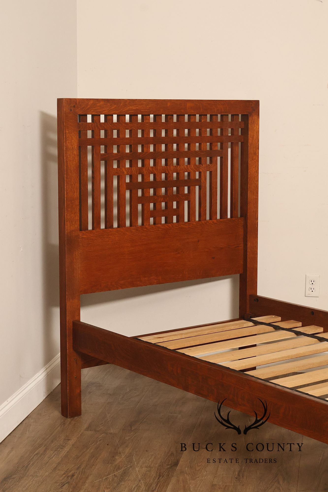 Stickley Antiquities Collection Mission Oak Twin Bed
