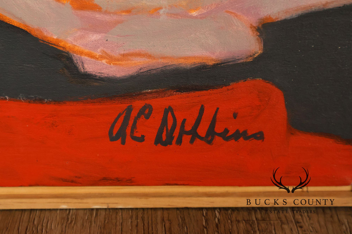 Anne Cooper Dobbins Oil Painting, Midwestern Couple