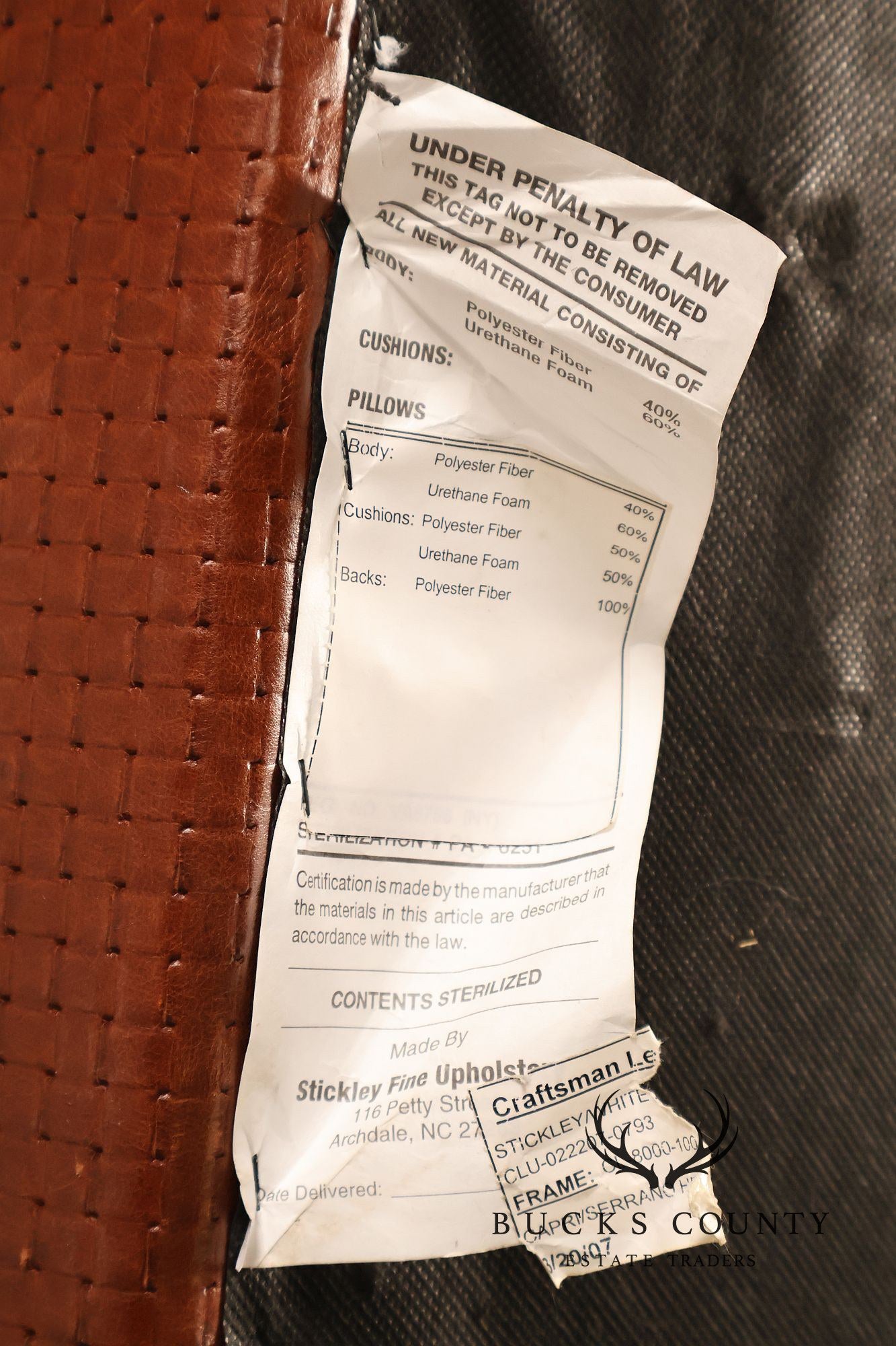 Stickley 'Santa Fe' Leather Sofa