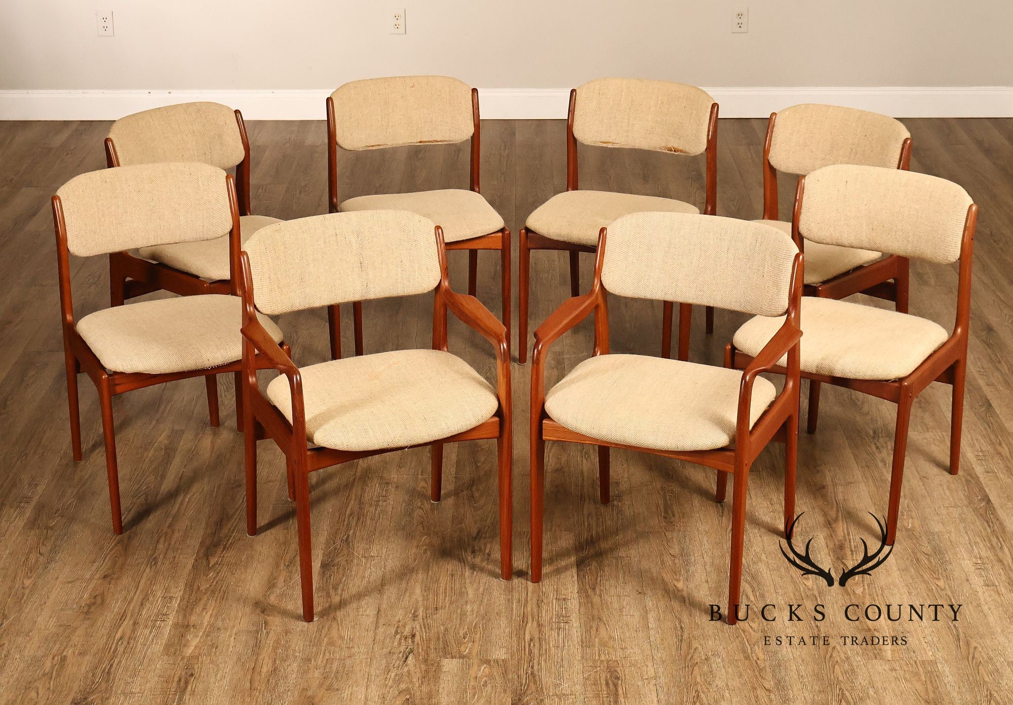 Benny Lindén Design Set Of 8 Teak Dining Chairs