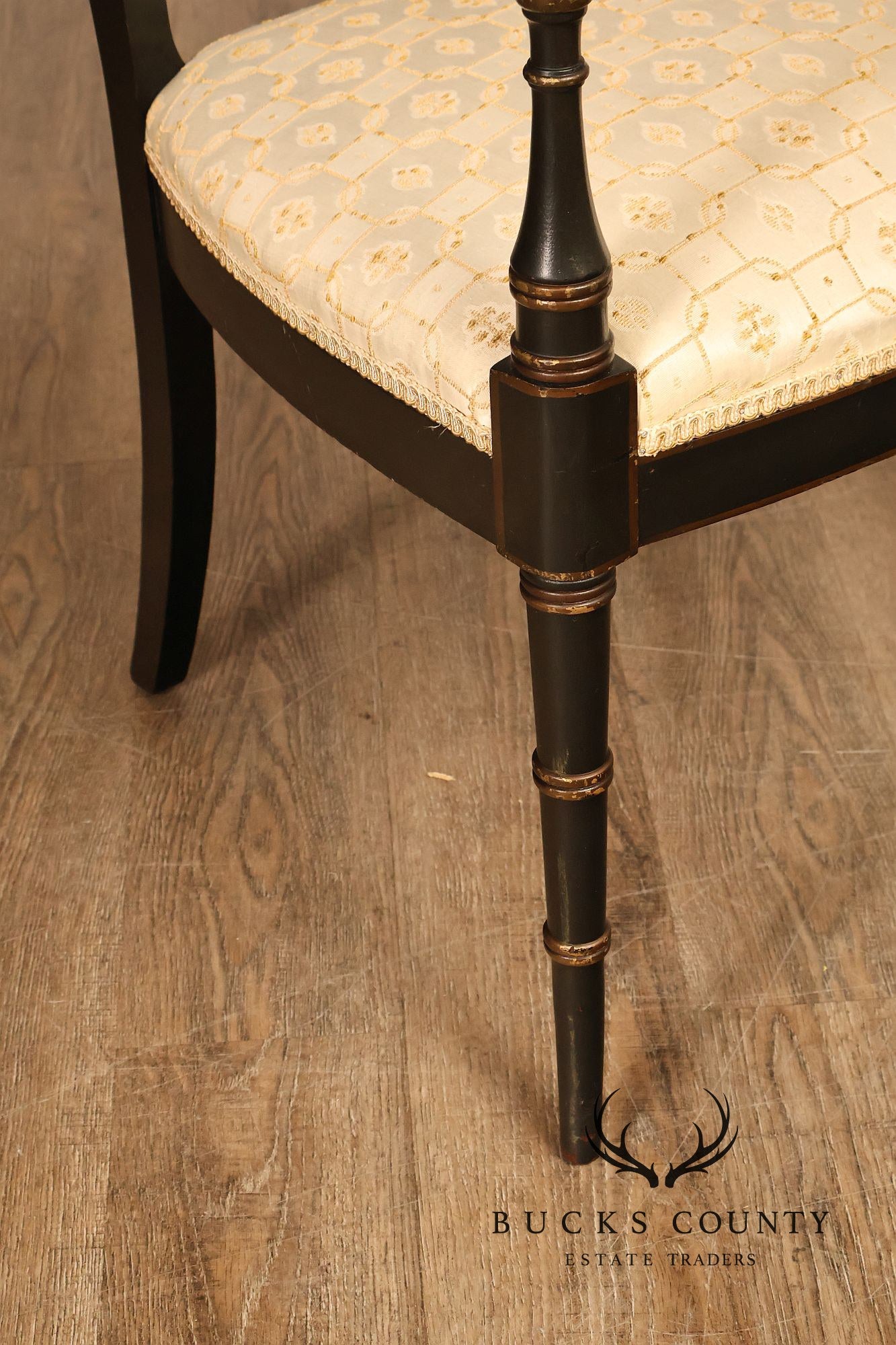 J. L. Pershing & Son Vintage Federal Style Painted Armchair