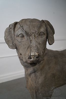 Antique 19th Century Zinc Morley's Dog Statue by J.W. Fiske (B)