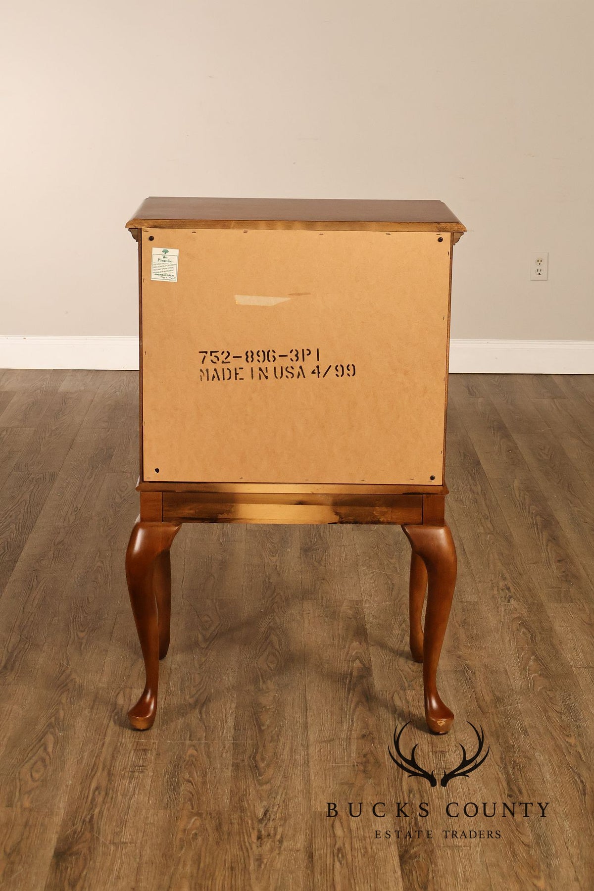 American Drew Solid Cherry Queen Anne Style Silverware Chest