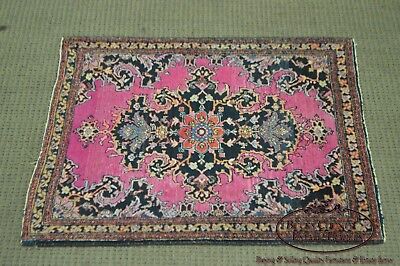 Antique Hand Knotted Sarouk Prayer Rug