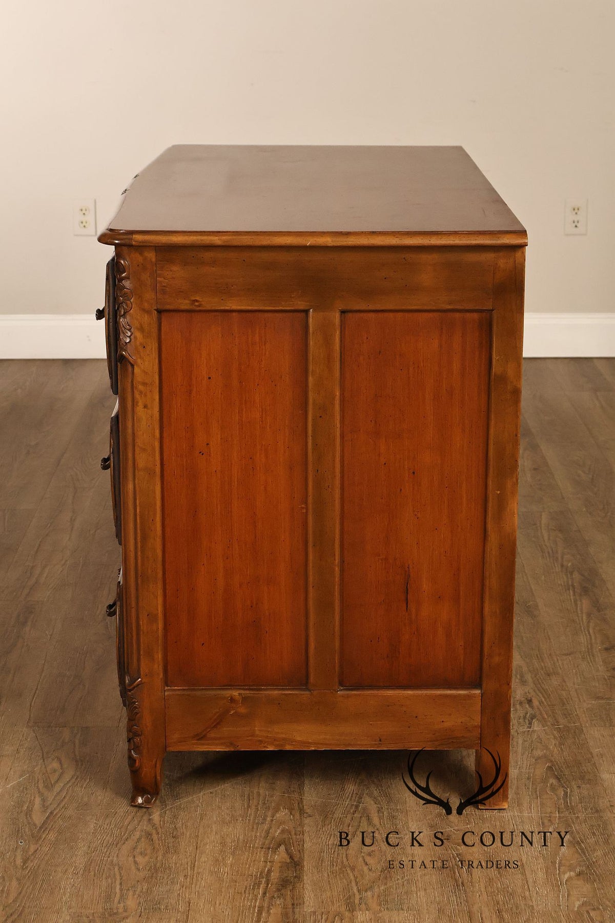 Rustic Italian Style Floral Carved Chest