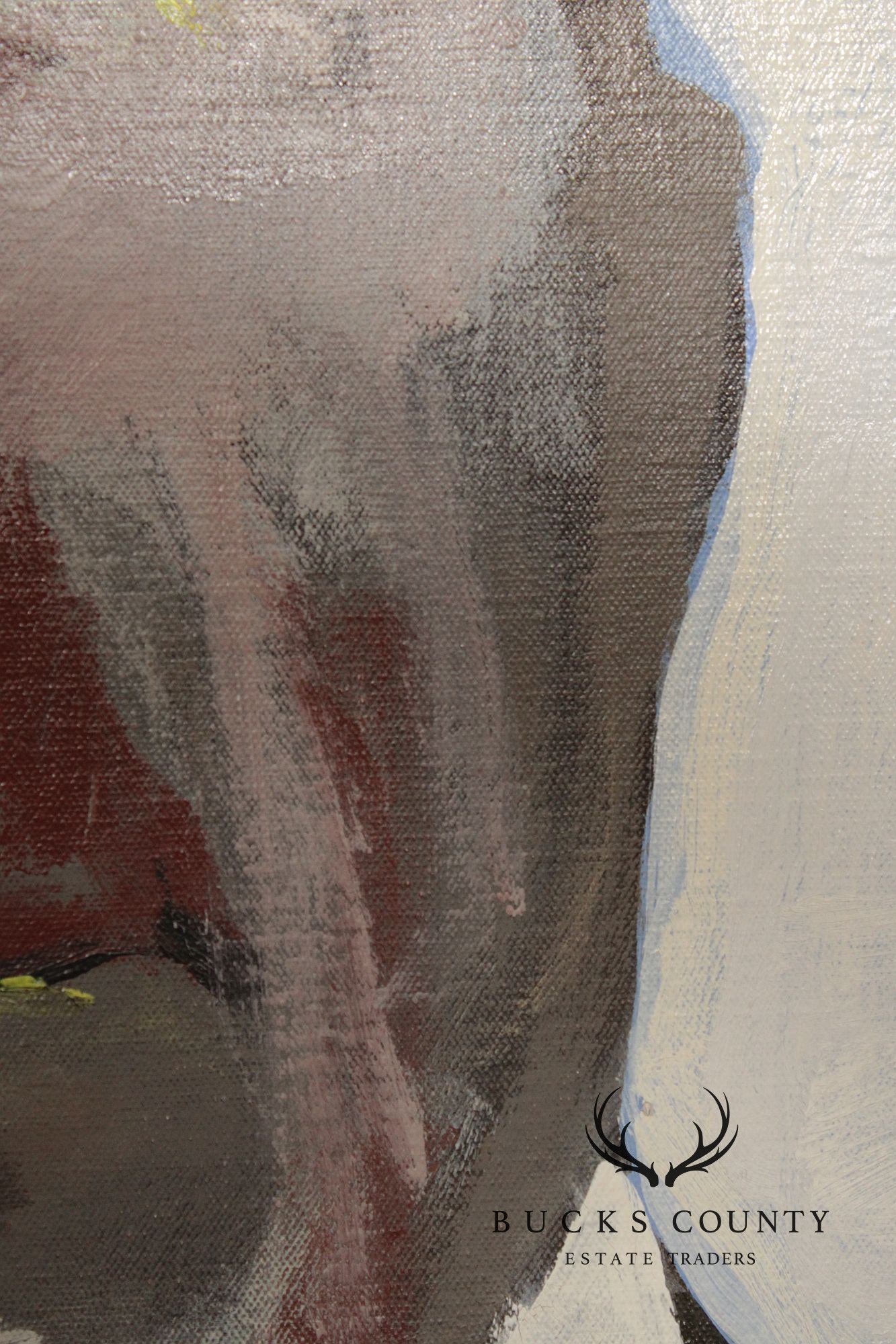Anne Cooper Dobbins Oil Painting, 'Two Strong Men'