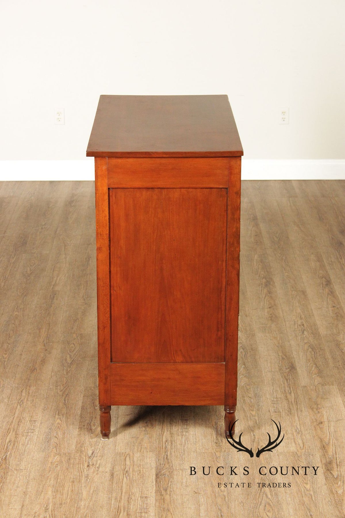 Antique Sheraton Style Poplar Four-Drawer Chest Of Drawers