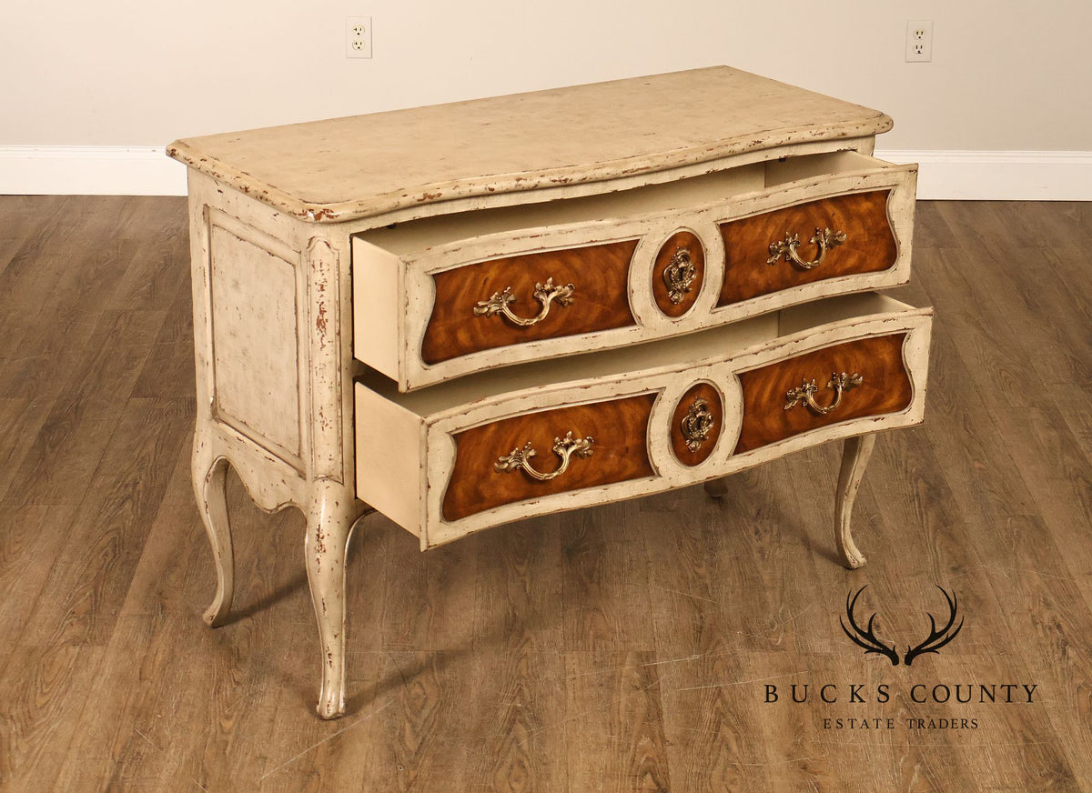 Theodore Alexander French Louis XV Style Painted Commode
