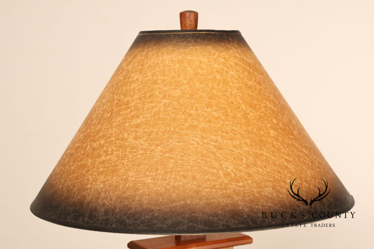 Studio Crafted Mixed Wood Floor Lamp