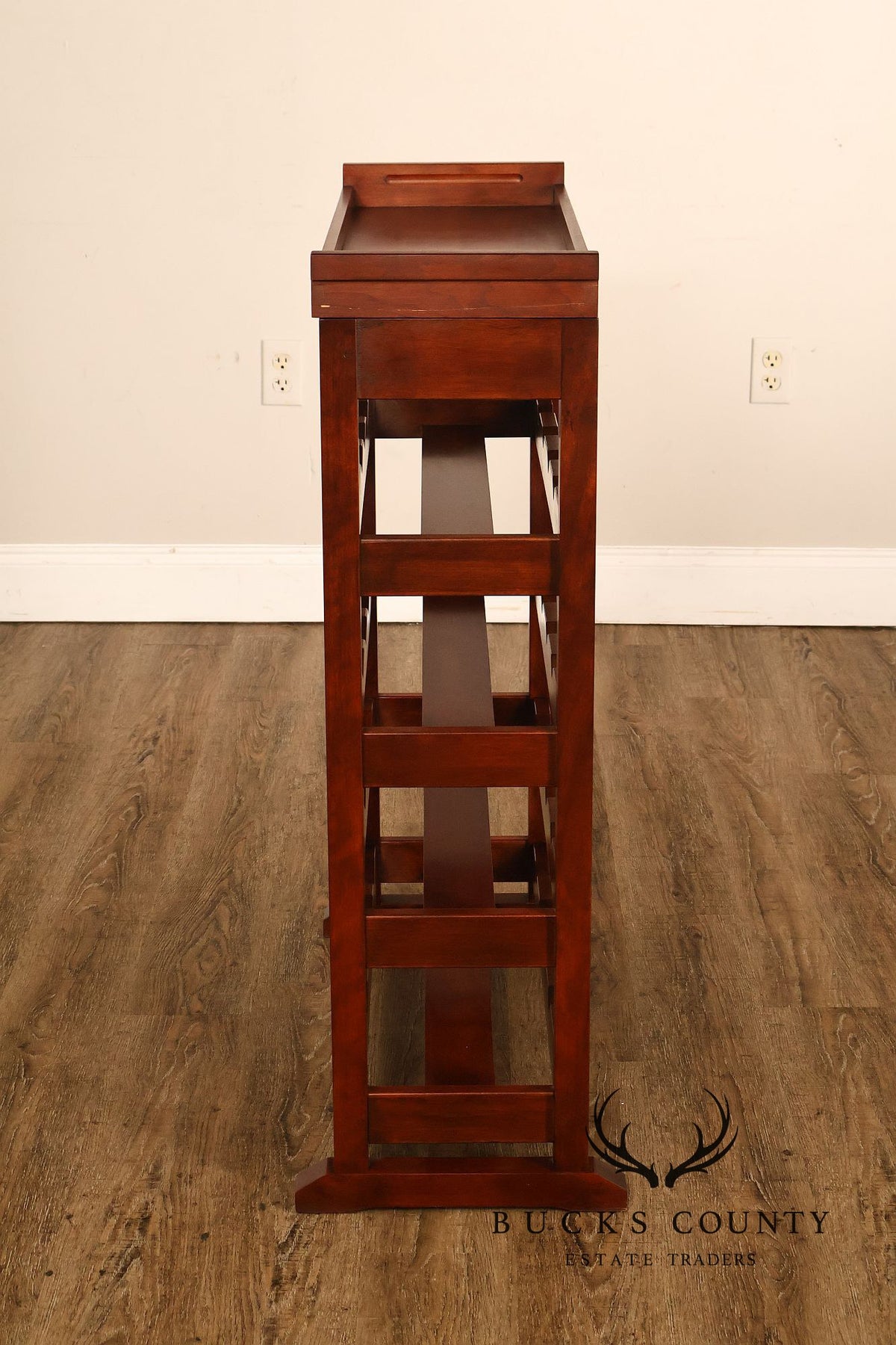 Stickley 2013 Collector Edition Cherry Harvey Ellis Wine Rack With Inlay