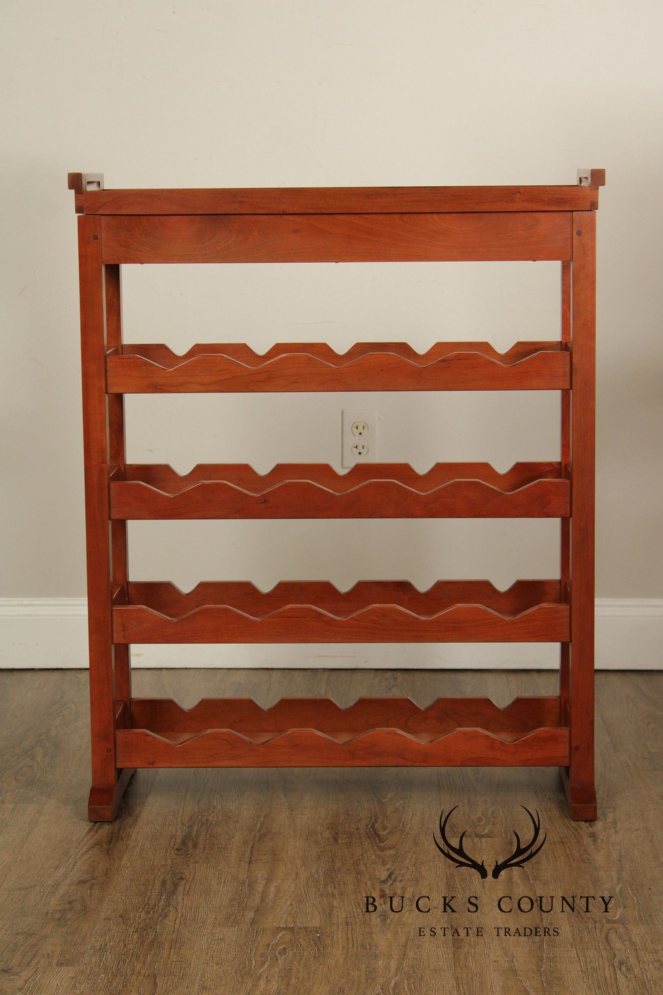 Stickley Mission Collection Cherry Wine Rack With Removable Serving Tray