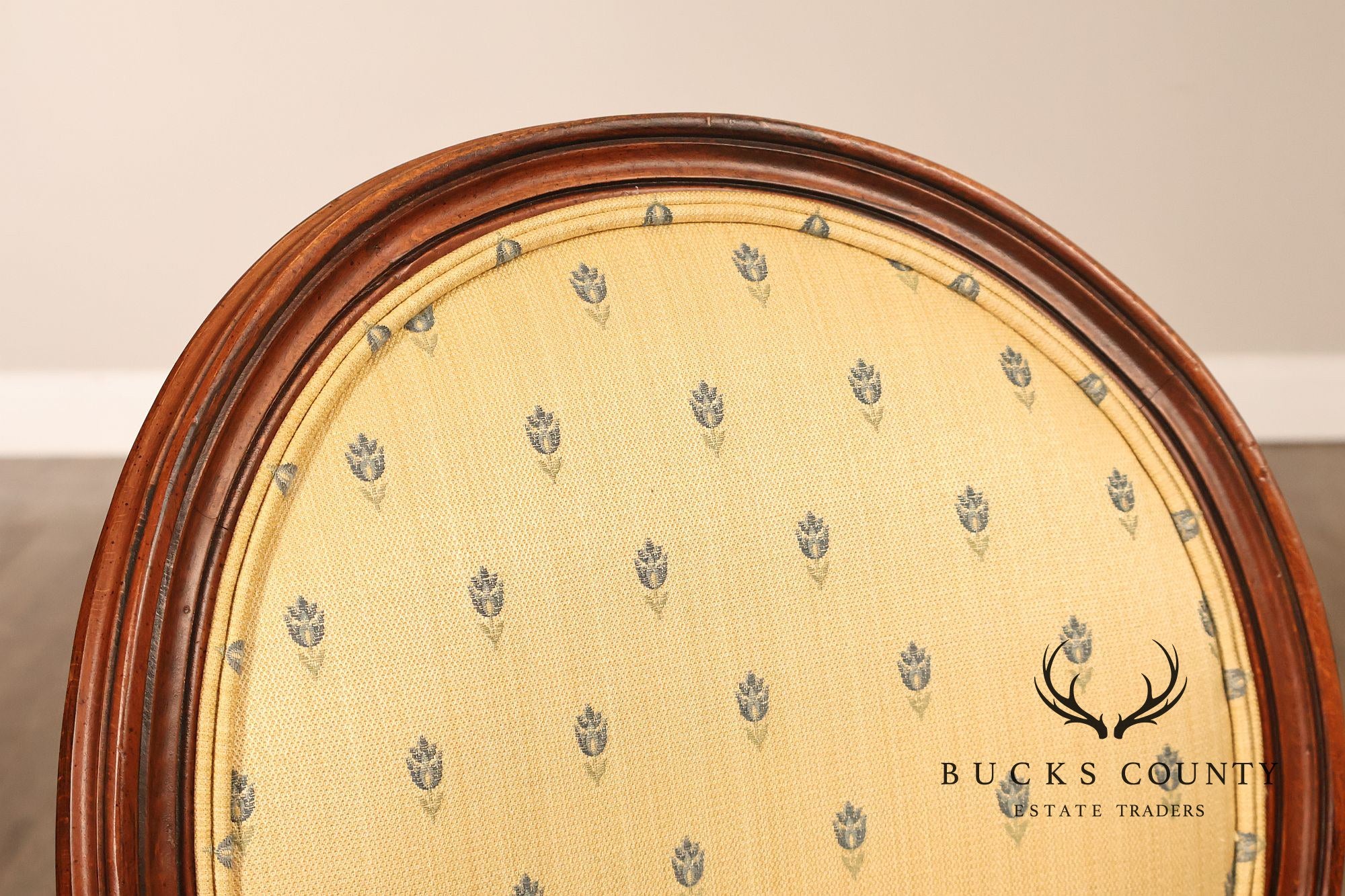 Ethan Allen Louis XVI Style Set Of Four Upholstered Dining Chairs