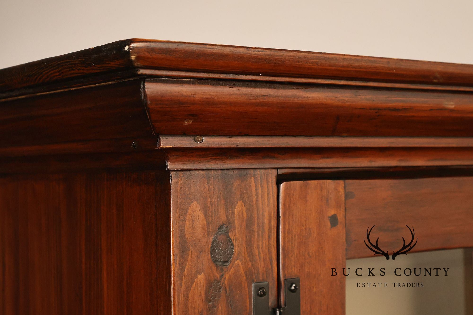 Stephen Von Hohen Pine Two Piece Stepback Cupboard