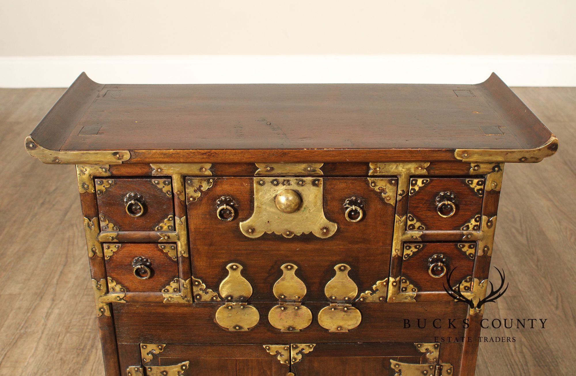 Antique Korean Hardwood Tansu Chest