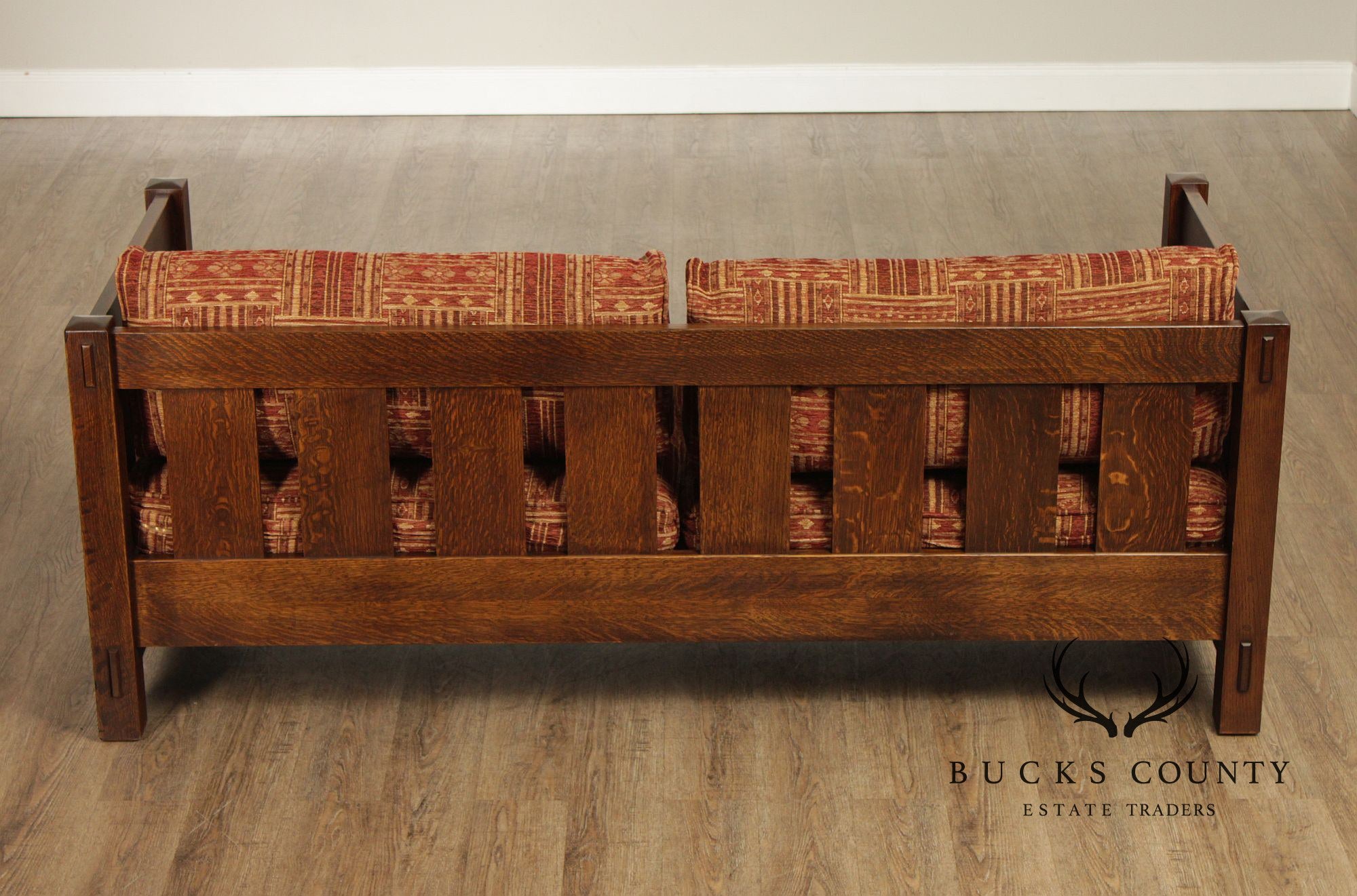 Stickley Mission Collection Oak Settle Sofa