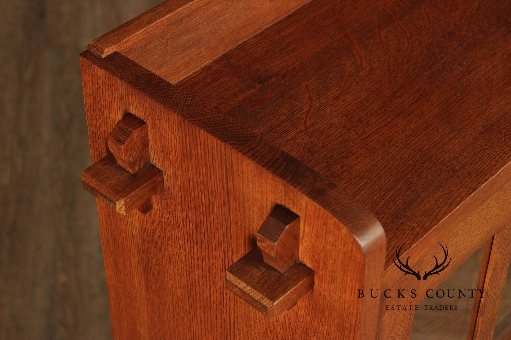 Stickley Mission Collection Oak Two Door Bookcase