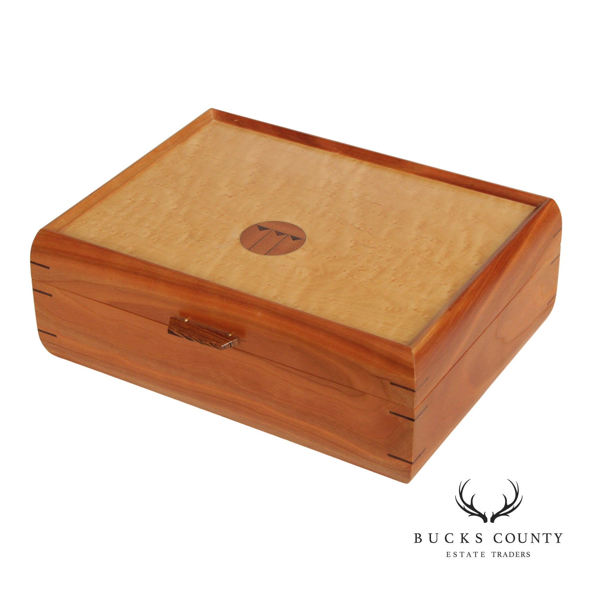 Studio Mixed Wood Desktop Cigar Humidor