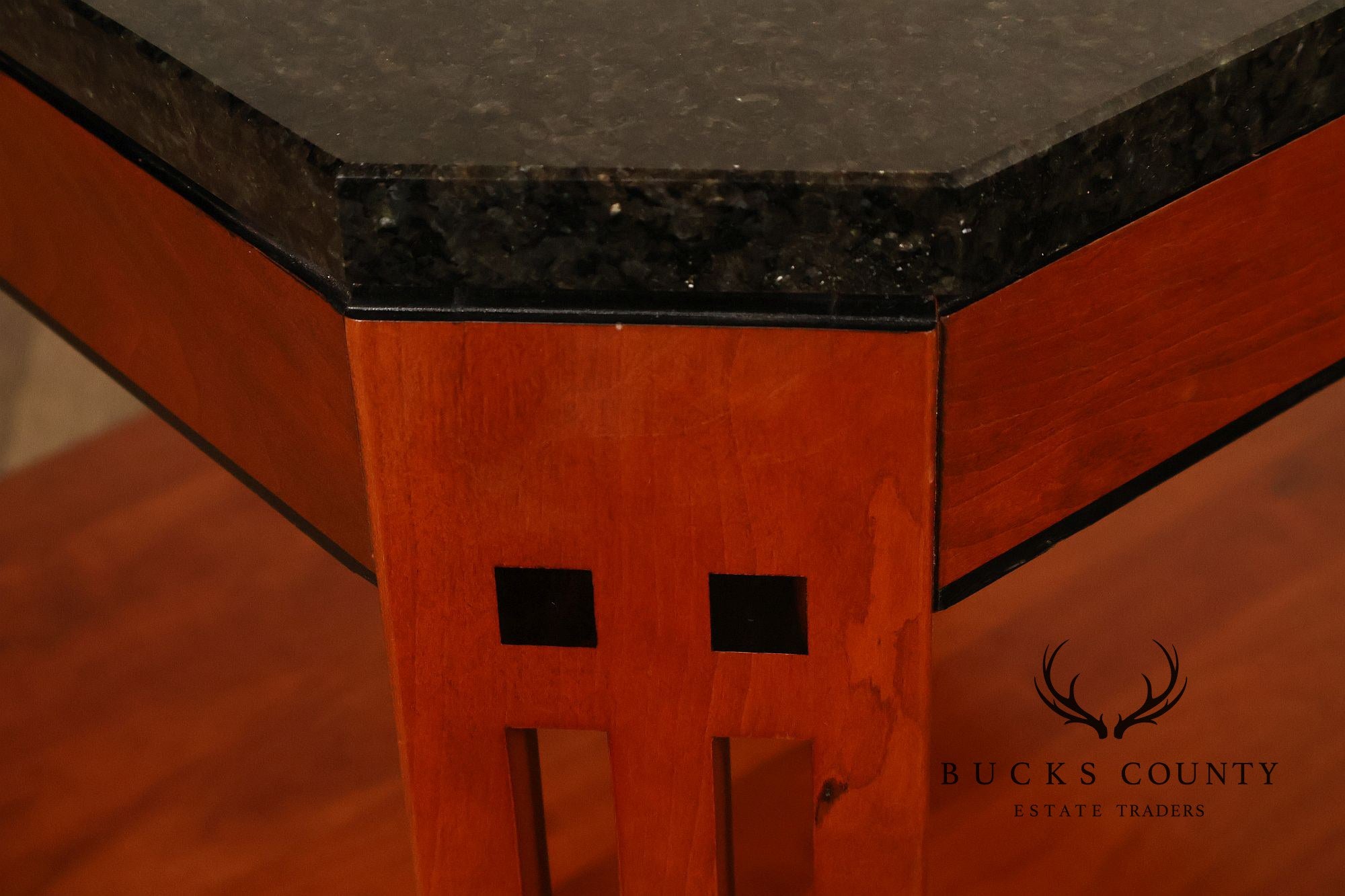 Stickley 21st Century Collection Granite Top Cherry End Table