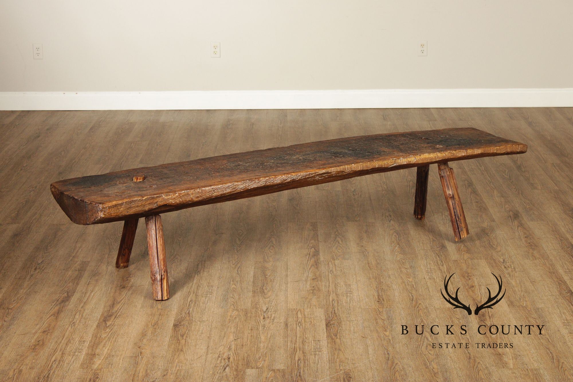 Antique Rustic Long Pig Bench