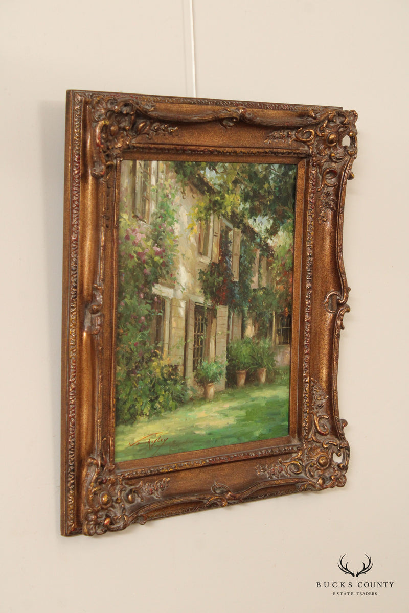 Vera Oxley Framed Oil Painting, Country Cottage