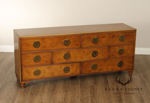 Baker Asian Style Walnut Chest of Drawers