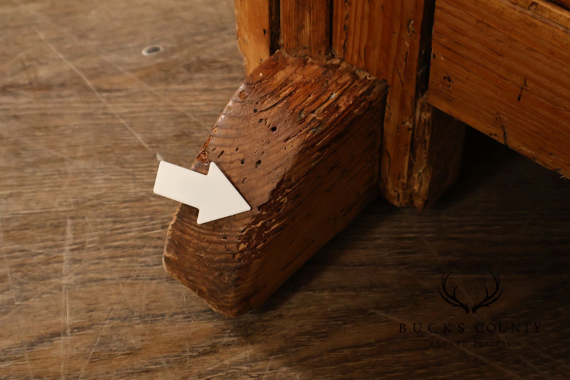 Antique English Farmhouse Pine Open Hutch Pantry Cupboard