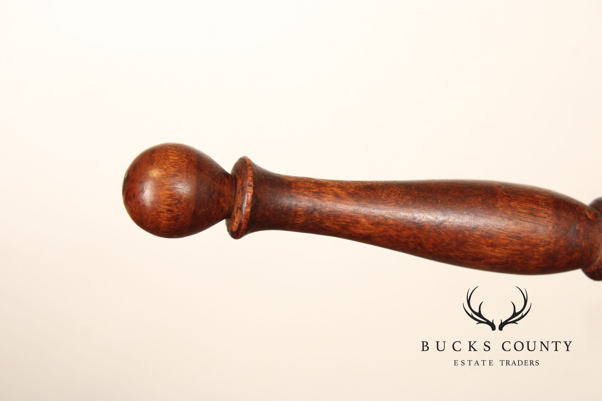 Antique Bobbin Turned Oak Hat Rack