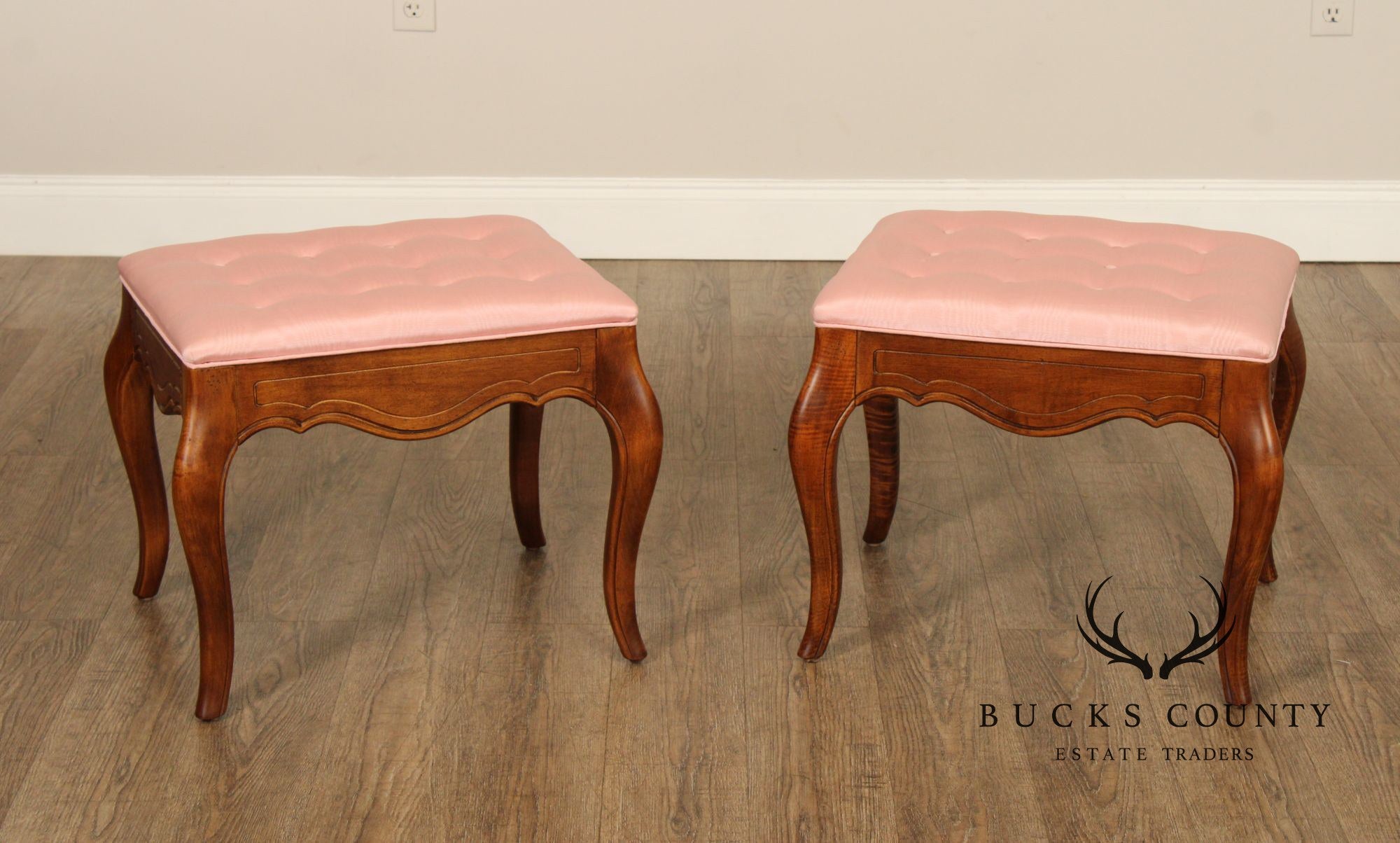 Ethan Allen French Country Style Pair of Benches