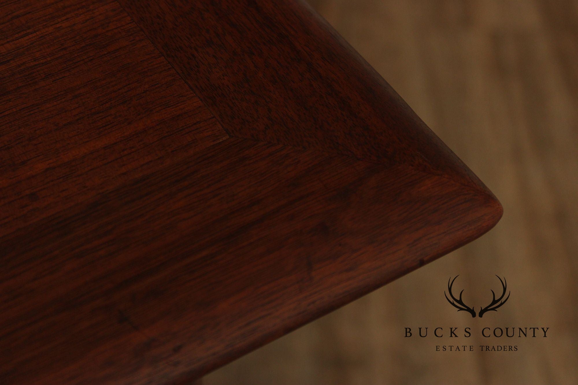 Castilian Mid Century Modern Walnut Executive Writing Desk