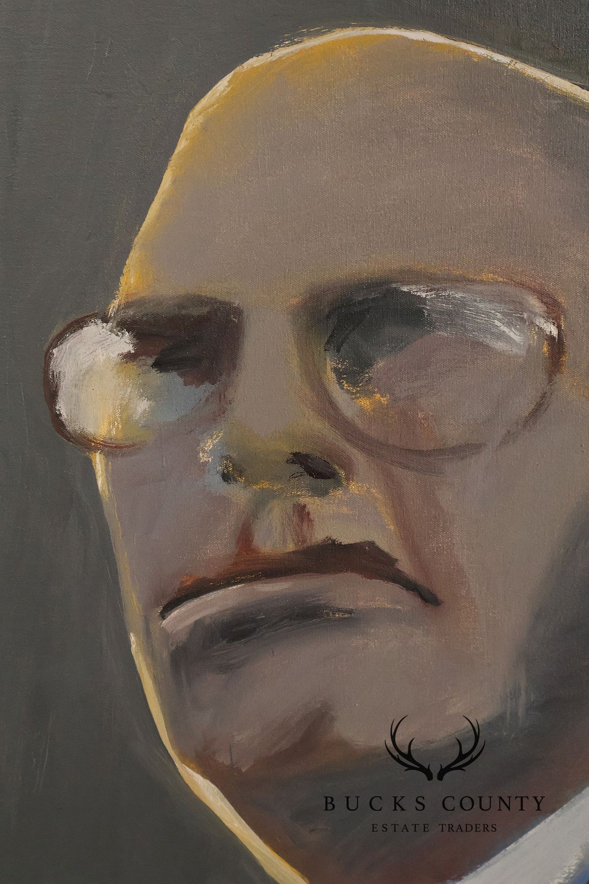 Anne Cooper Dobbins Oil Painting, 'The Contractor'