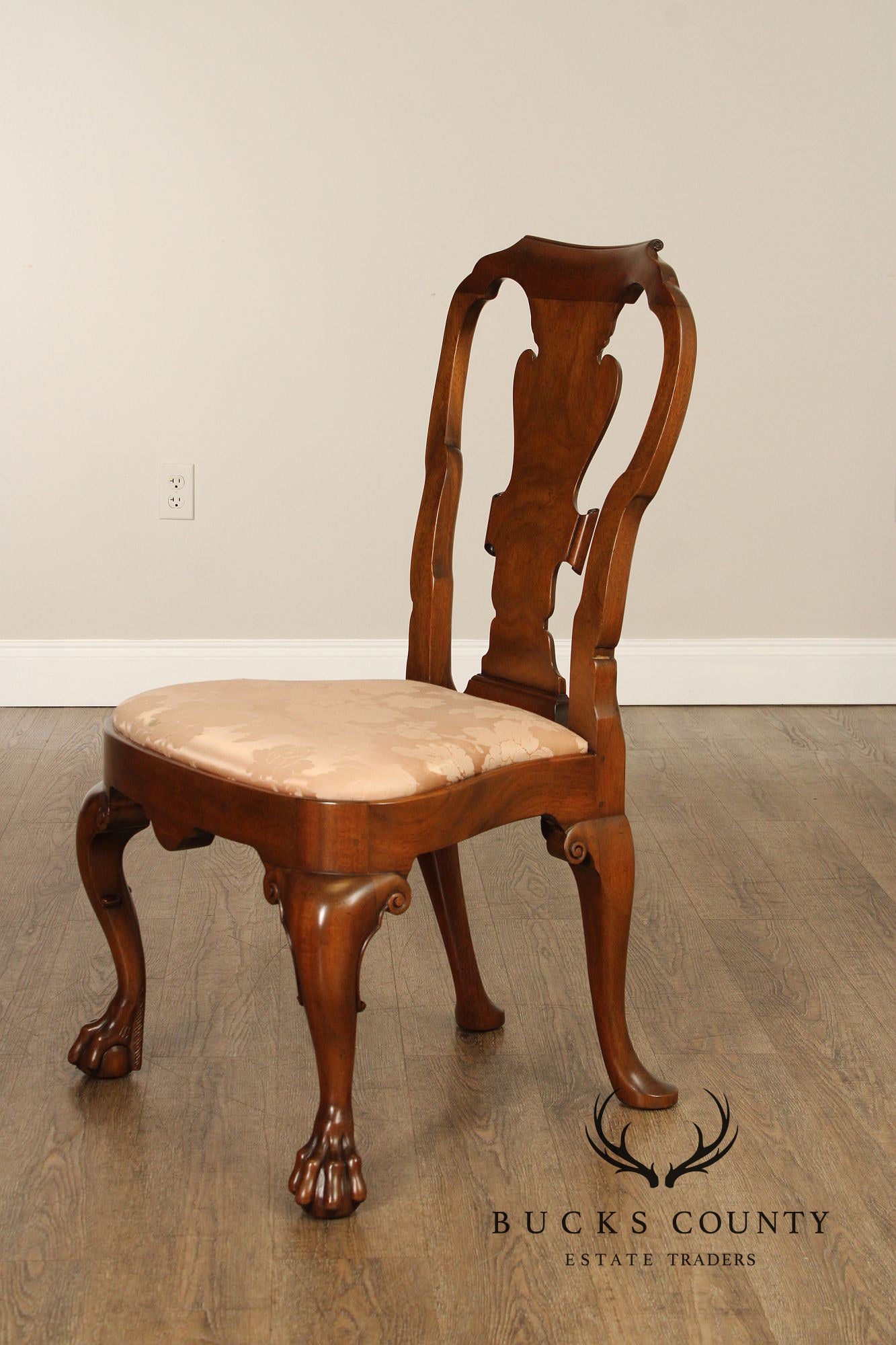 Kittinger Colonial Williamsburg Collection Set Of Four Mahogany Georgian Style Dining Chairs CW180