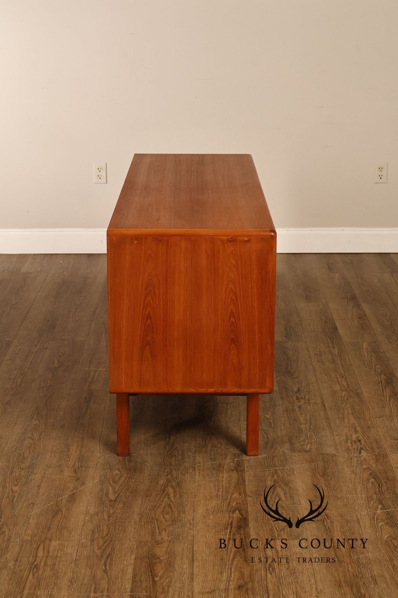Danish Modern Teak Credenza By H.P. Hansen