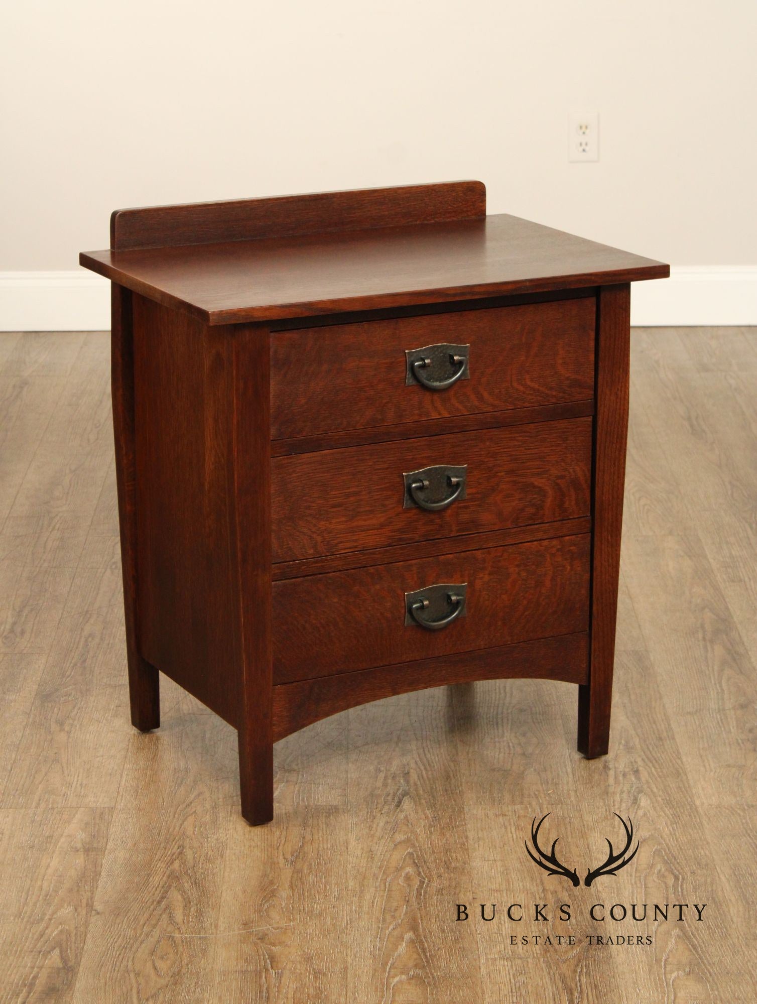 Stickley Mission Collection Oak Harvey Ellis Three-Drawer Nightstand