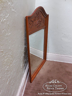 Ethan Allen Country French Carved Trumeau Mirror