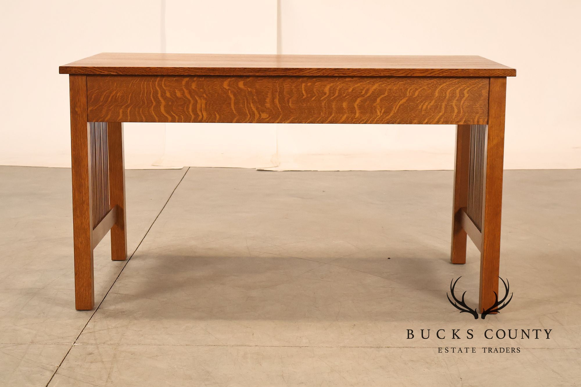 Stickley Mission Collection Oak Spindle Writing Desk