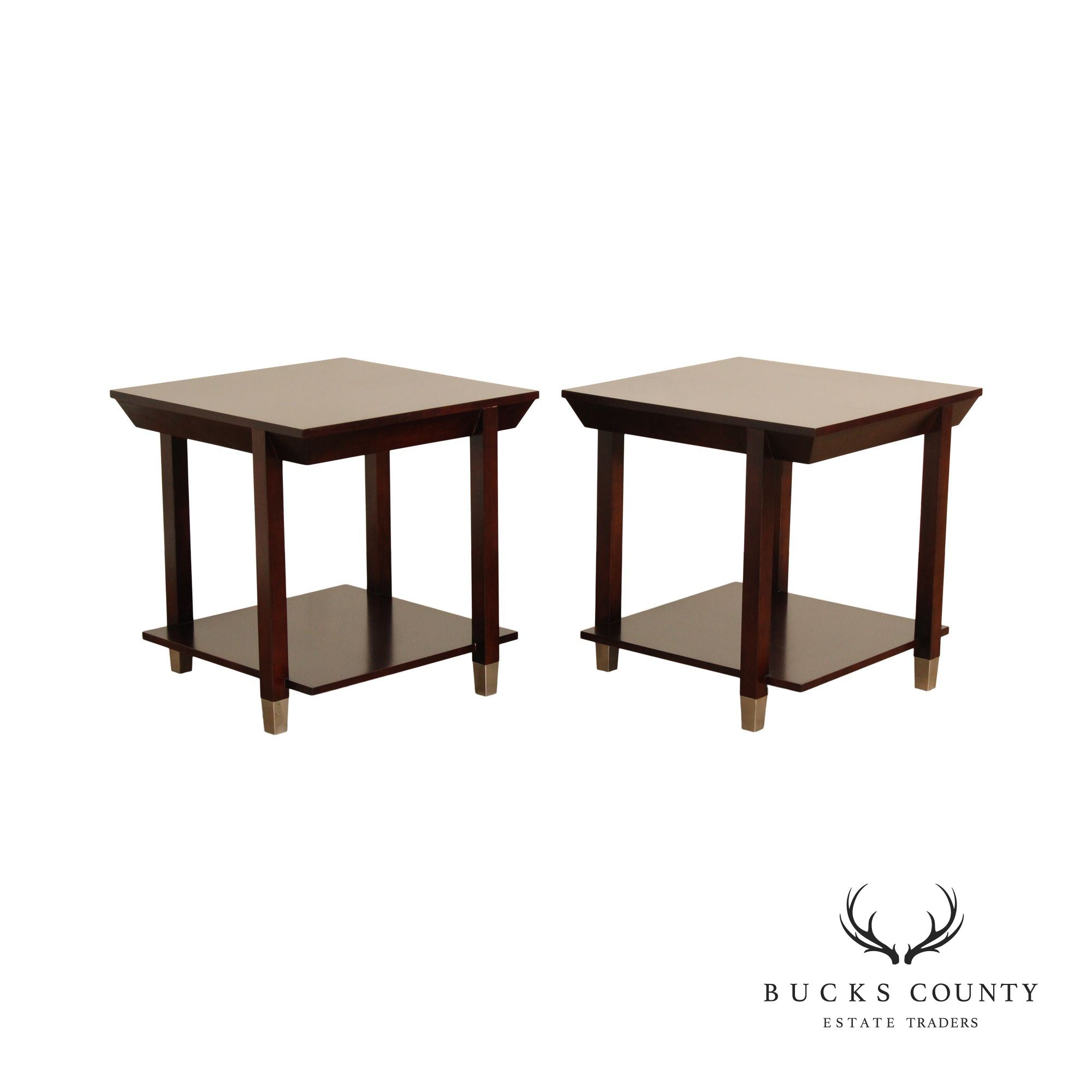 CTH Sherrill Occasional Contemporary Pair of End Tables