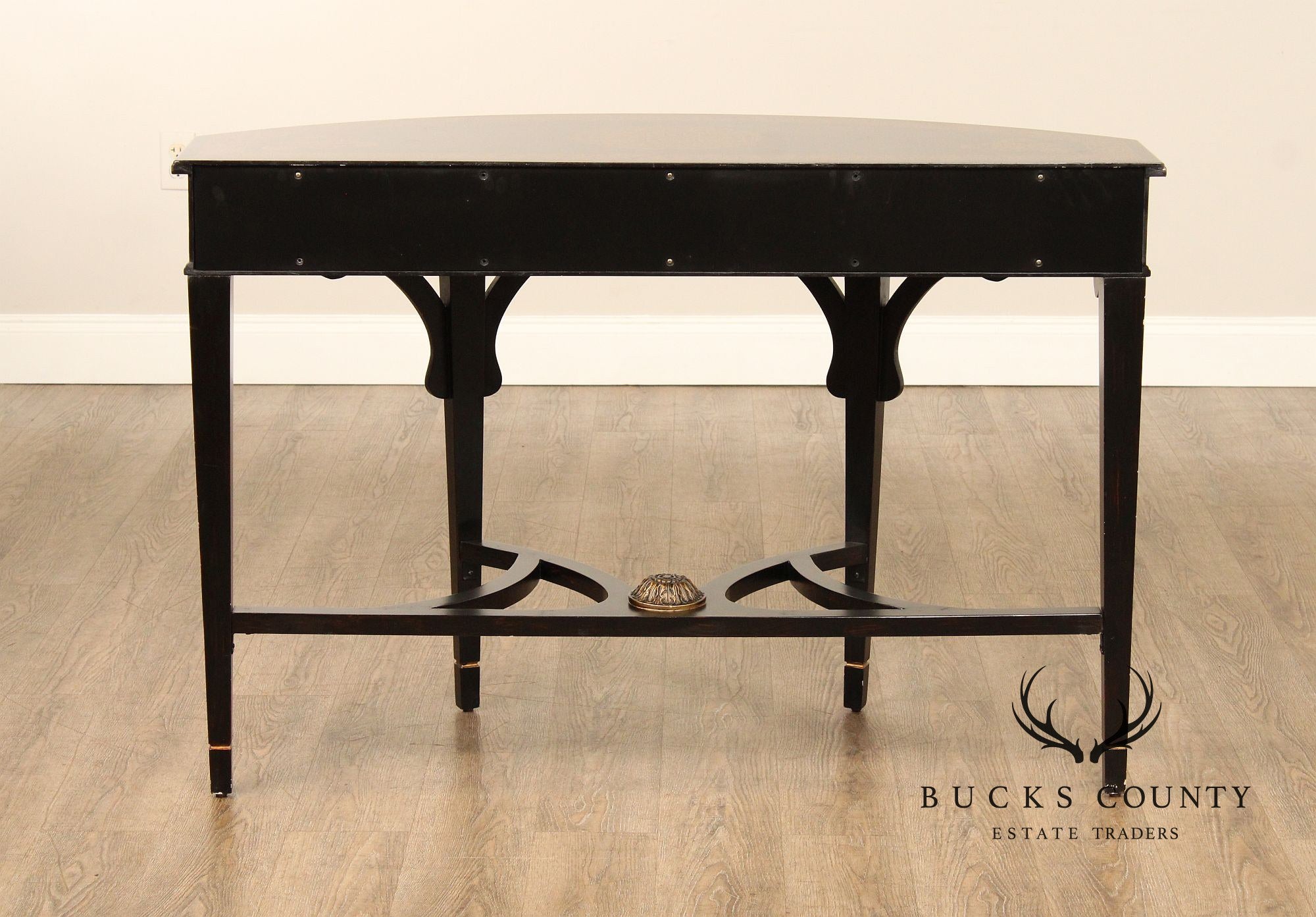 French Regency Style Ebonized Console Table