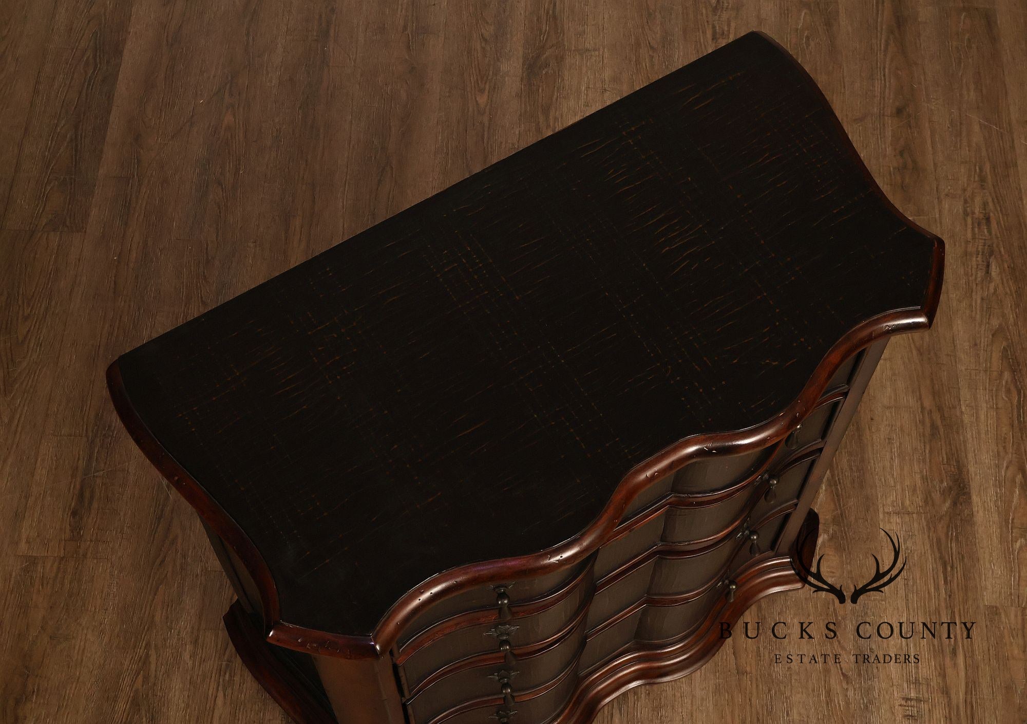 Ethan Allen Pair Of Serpentine Lucca Chests