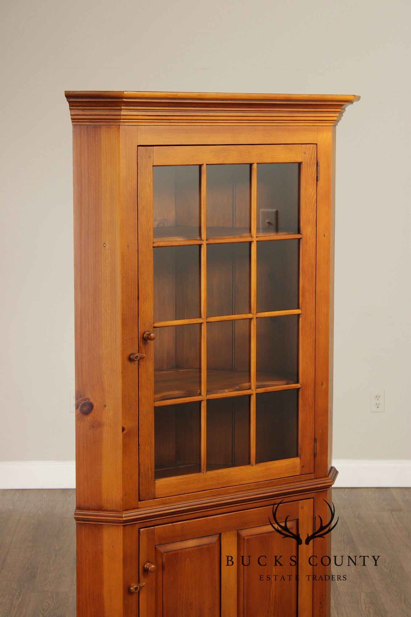 William Draper Country Pine Corner Cabinet