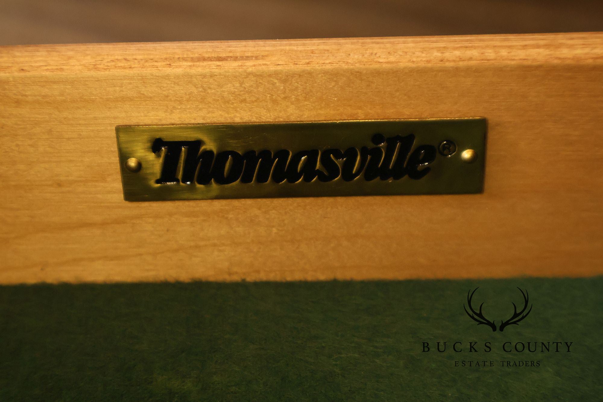 Thomasville King Street Collection Marble Top Four Door Credenza