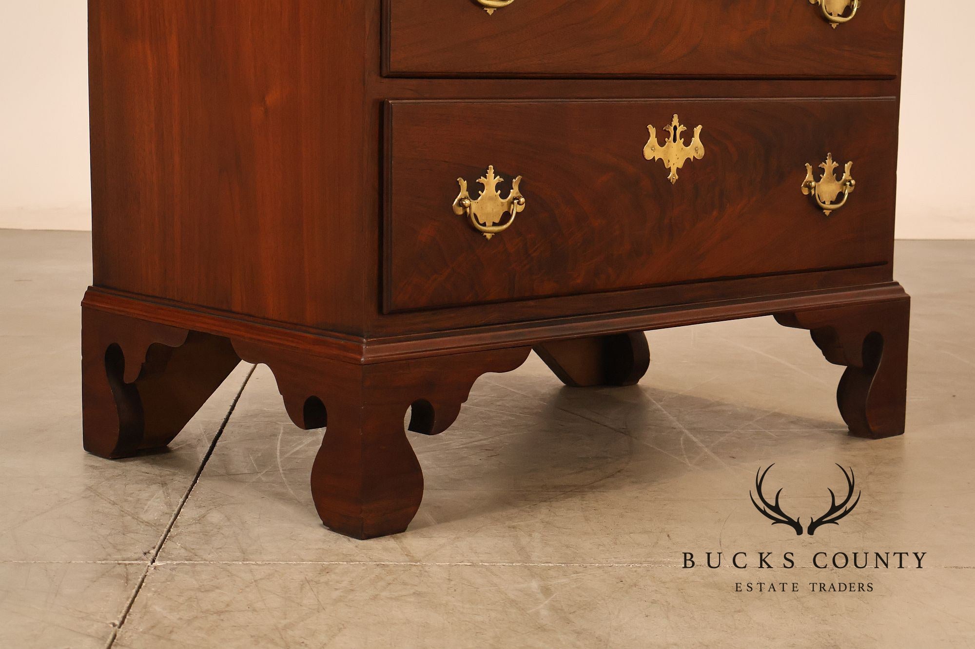 Chippendale Style Walnut Highboy Chest Of Drawers