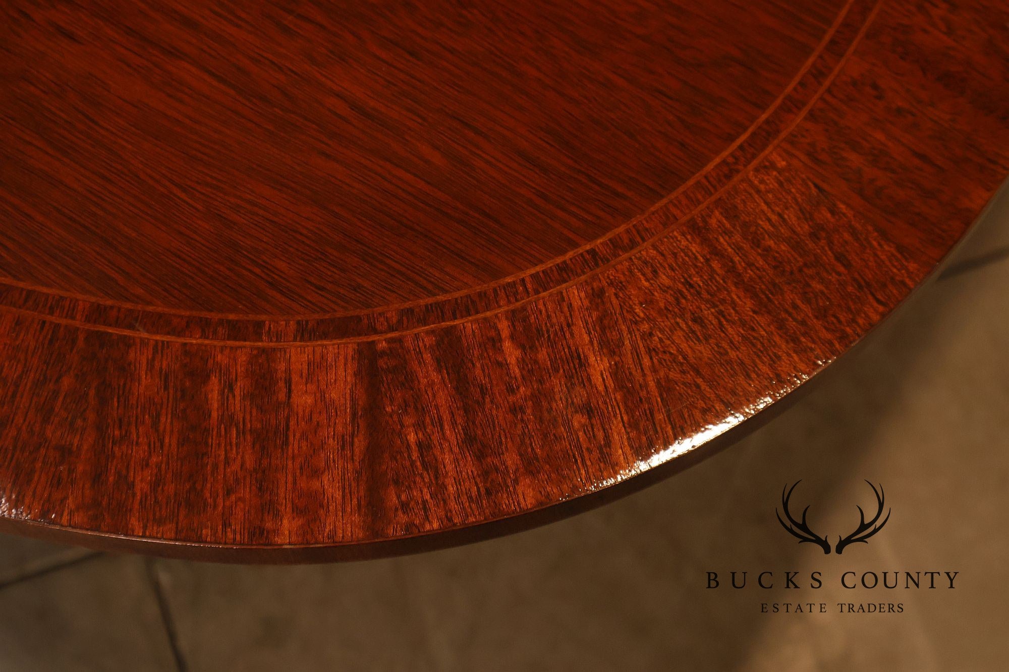 Councill Craftsmen Double Pedestal Mahogany Dining Table