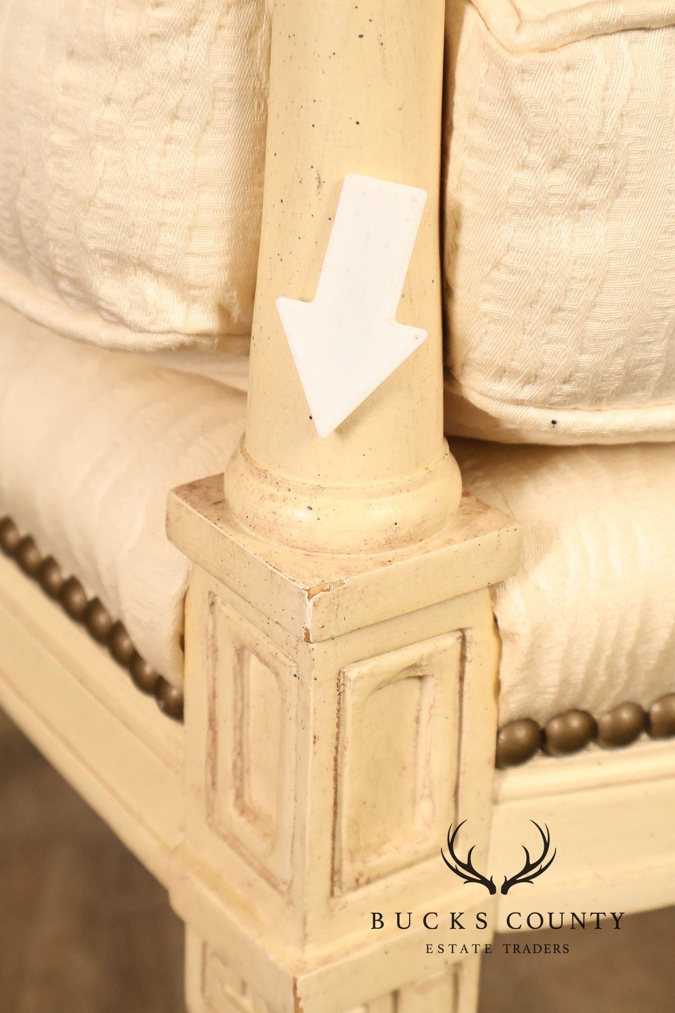 Henredon French Directoire Style Painted Armchair