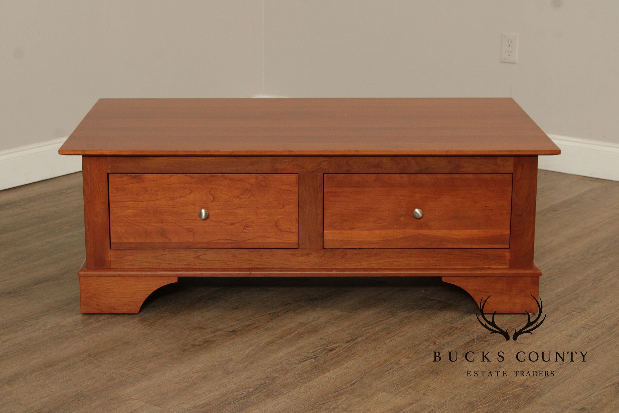 Nichols and Stone Cherry Storage Coffee Table