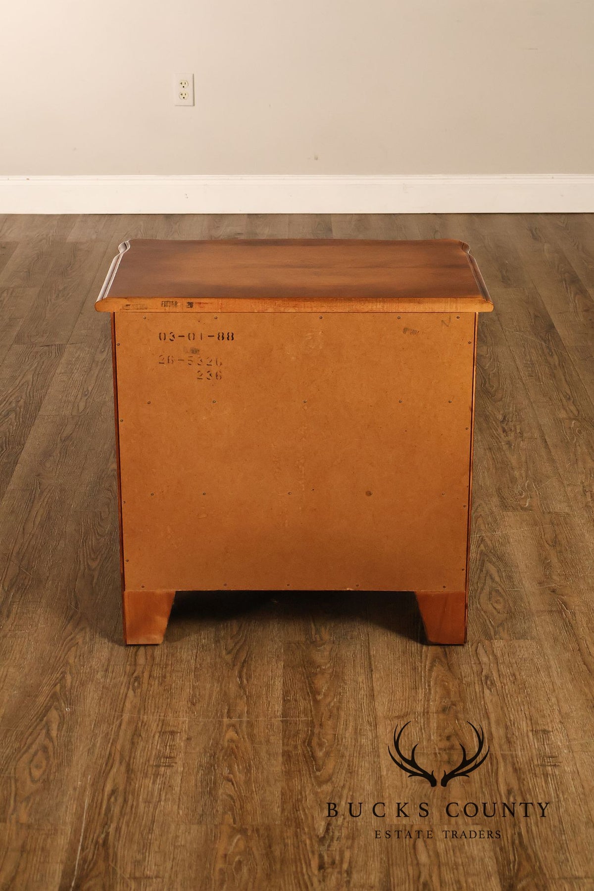 Ethan Allen Pair Of County French Collection Three Drawer Nightstands